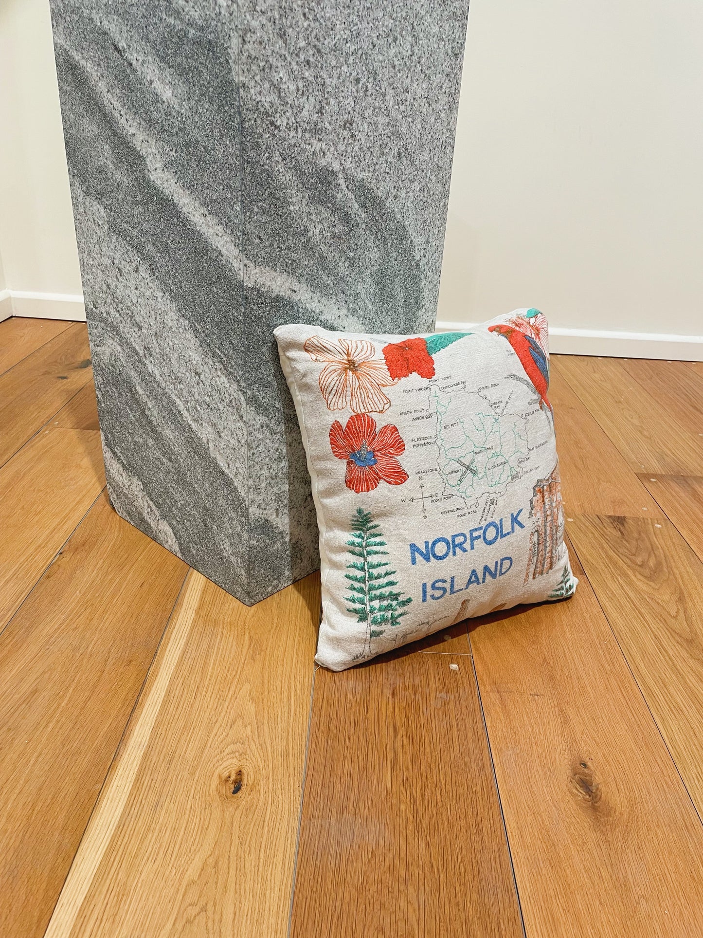 Vintage Cotton Cushion - Norfolk Island