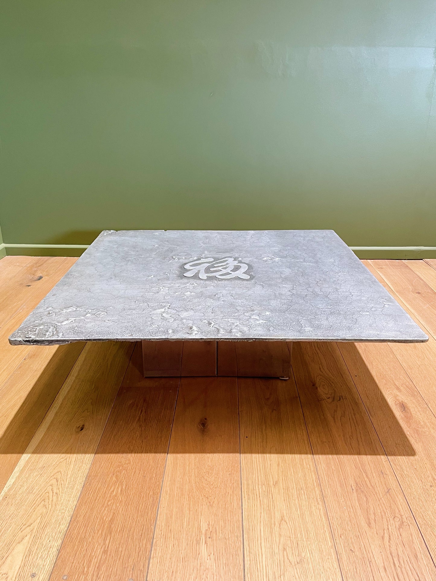 Brutalist Coffee Table, Belgian 1970s