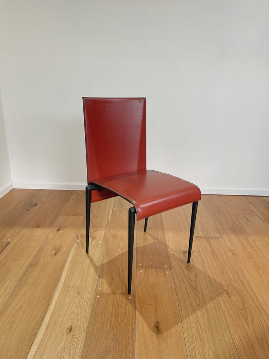 Italian leather chair by Cidue, 1980s