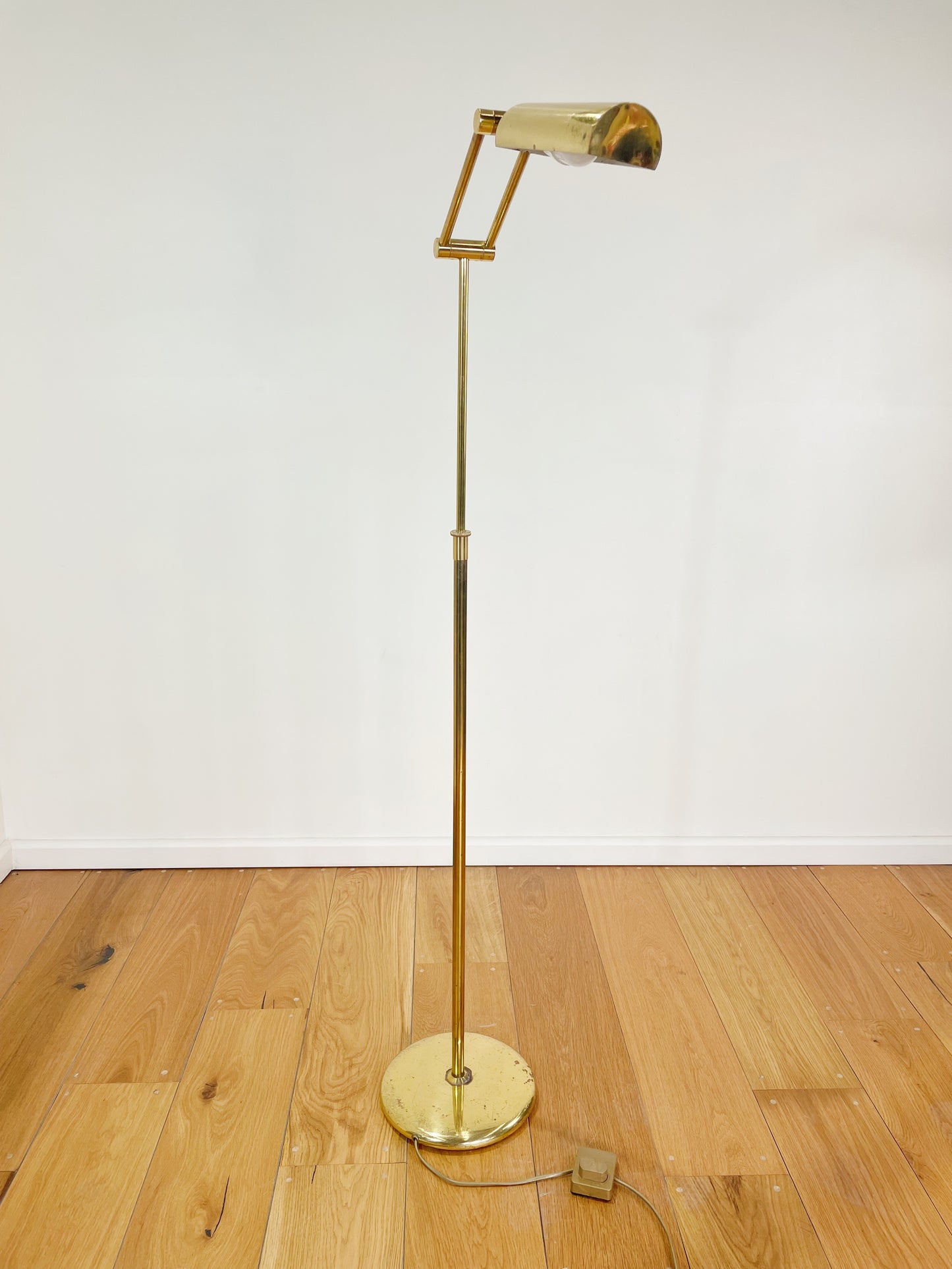 Danish Brass Standing Lamp 1970s