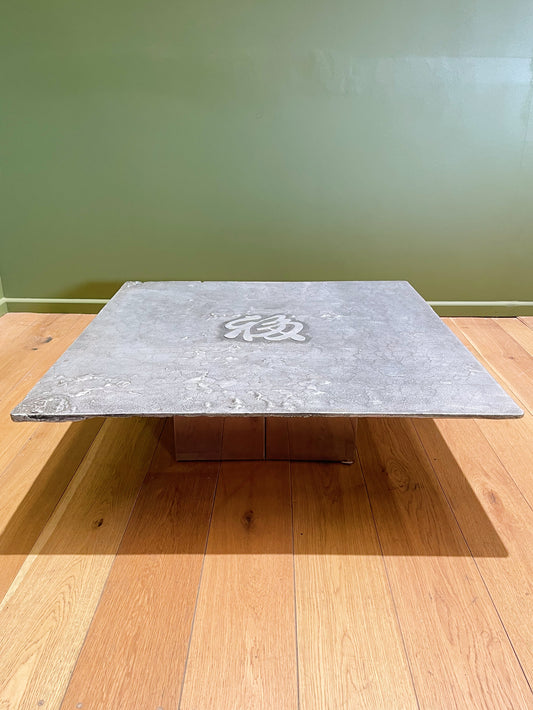 Brutalist Coffee Table, Belgian 1970s