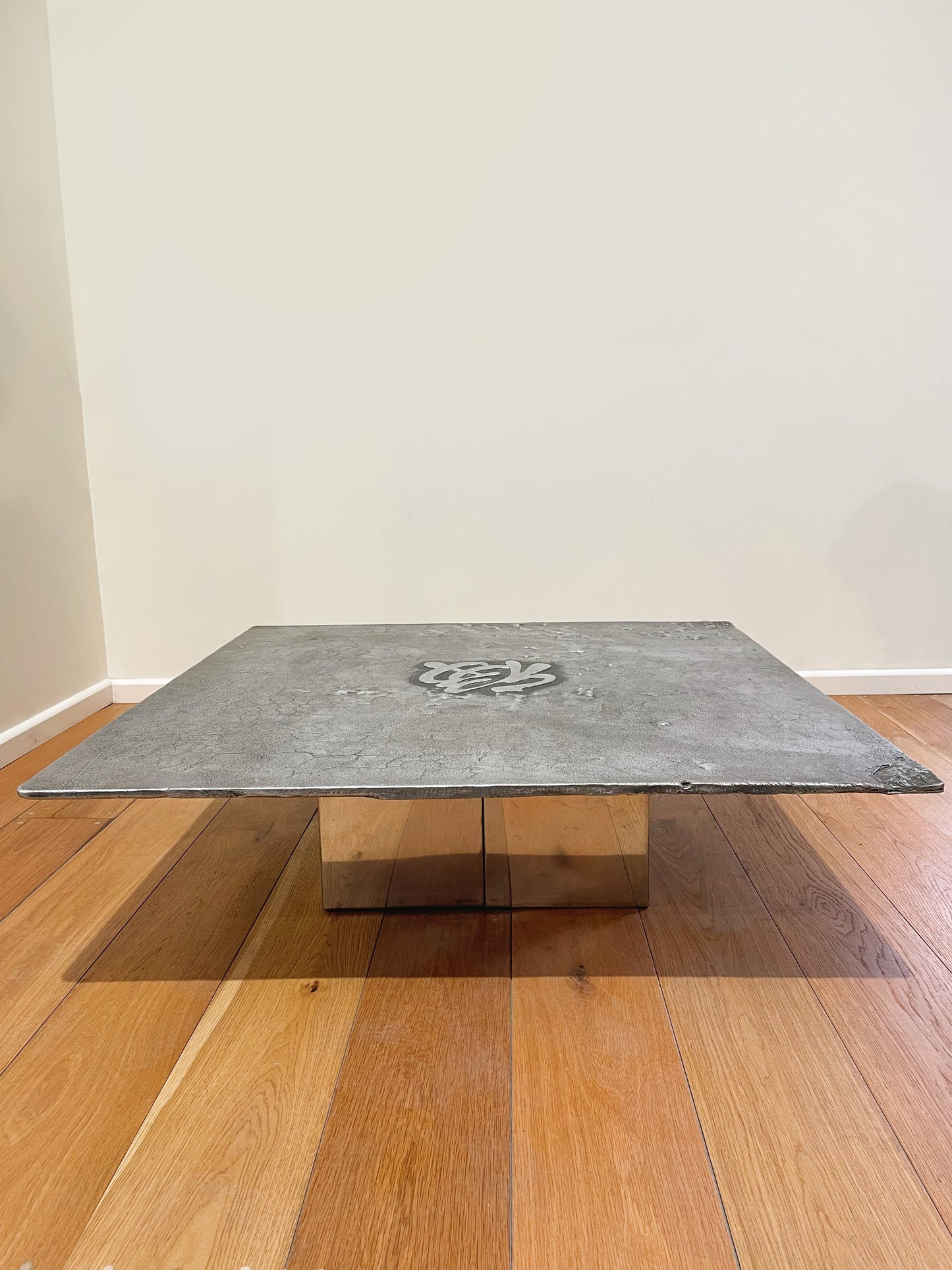 Brutalist Coffee Table, Belgian 1970s